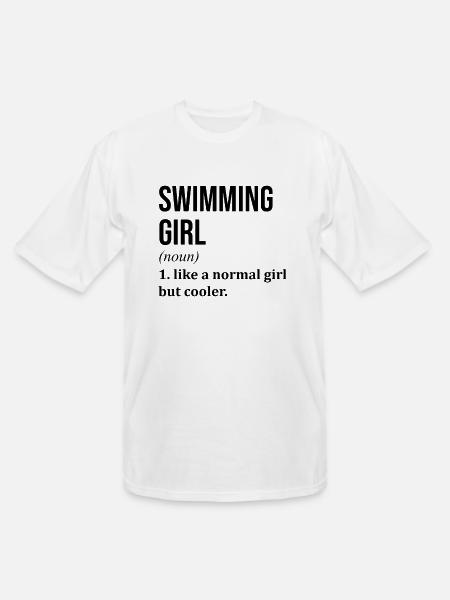Swimming Swimming Swimming - Men's Tall T-Shirt - white