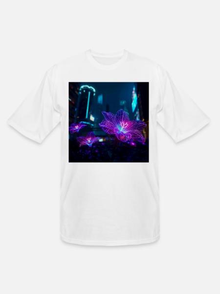 Neon Veins - Men's Tall T-Shirt - white