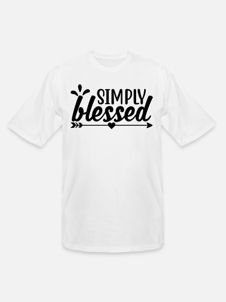 Simply Blessed - Men's Tall T-Shirt - white