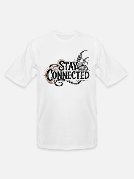 Stay Connected - Men's Tall T-Shirt - white