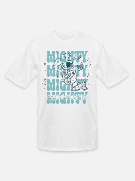 Moonlit Explorer Astronaut - Men's Tall T-Shirt - white