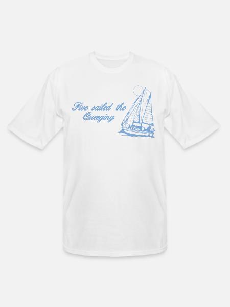 Five Sailed The Queeging - Men's Tall T-Shirt - white