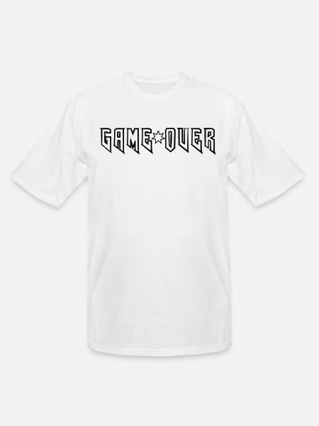 GAME_OVER - Men's Tall T-Shirt - white