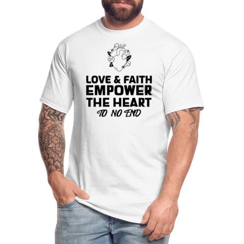 Love & Faith Empower The Heart To No End - Men's Tall T-Shirt
