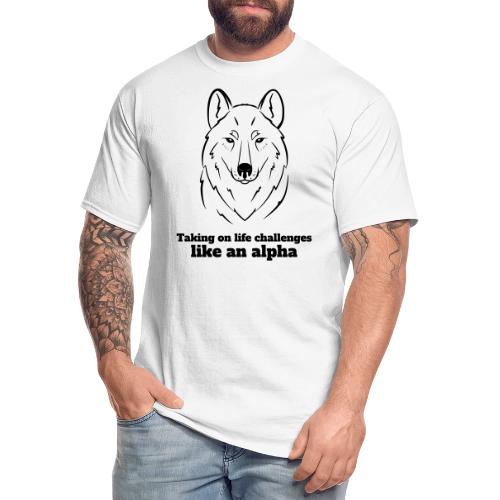 Taking On Life Challenges Like An Alpha - Men's Tall T-Shirt
