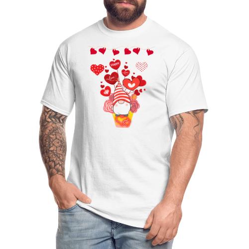 Design wrapped in love hearts, vibrating in love. - Men's Tall T-Shirt