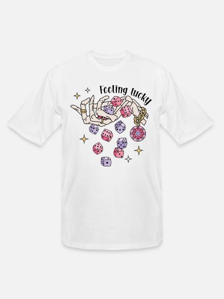 Feeling Lucky - Men's Tall T-Shirt - white