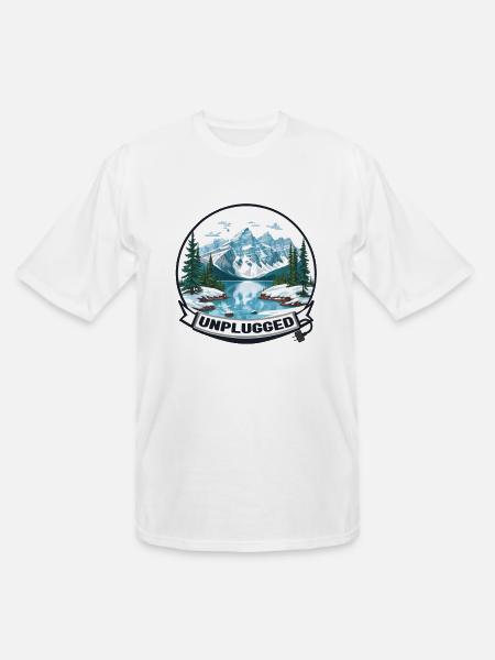 Camping Without Tech! - Men's Tall T-Shirt - white