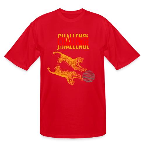 Double tiger fashion, jungle feline animals. - Men's Tall T-Shirt