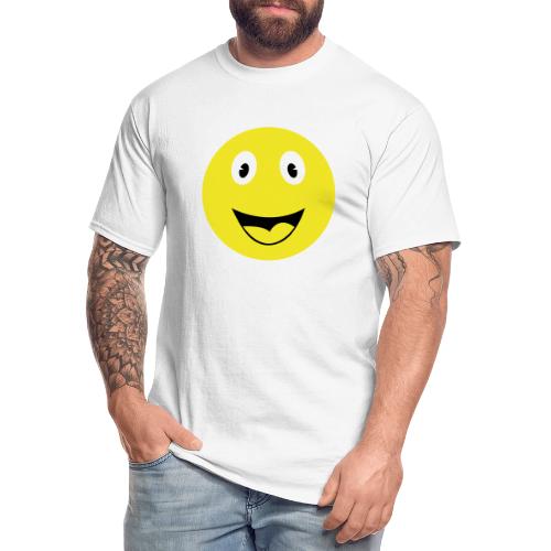 Yellow Happy Face Print - Men's Tall T-Shirt