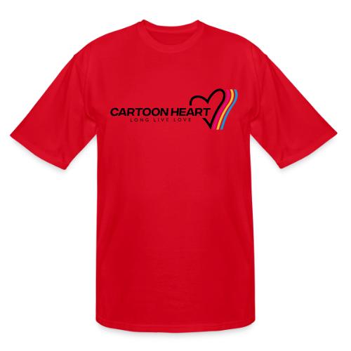 Cartoon Heart Logo Range - Men's Tall T-Shirt