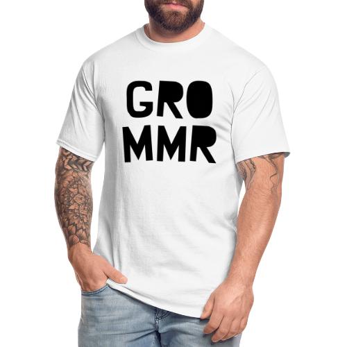 Stylized Grommr Name (Black) - Men's Tall T-Shirt