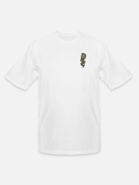 Serpentine Engine Glyph - Men's Tall T-Shirt - white