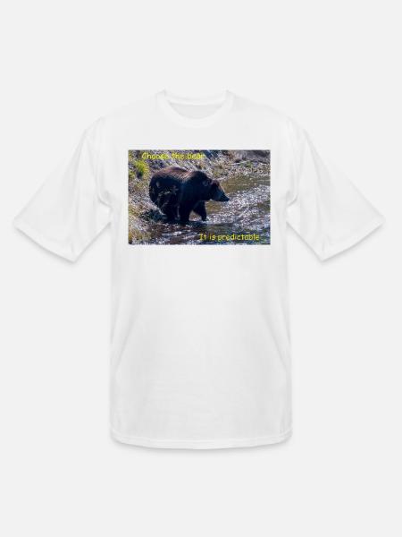Choose The Bear - Men's Tall T-Shirt - white