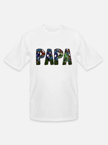 Papa - Men's Tall T-Shirt - white
