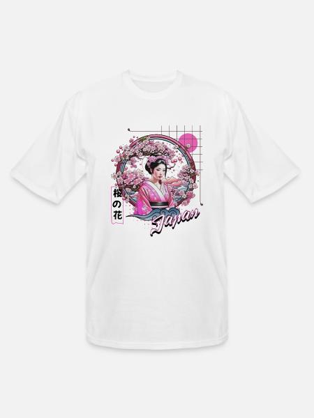 Sakura Serenity - Men's Tall T-Shirt - white
