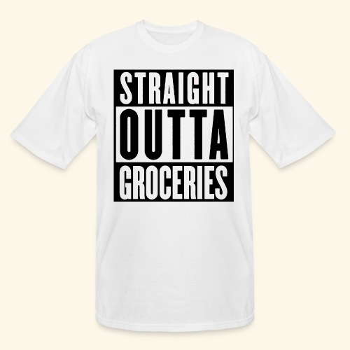 STRAIGHT OUTTA GROCERIES - Men's Tall T-Shirt