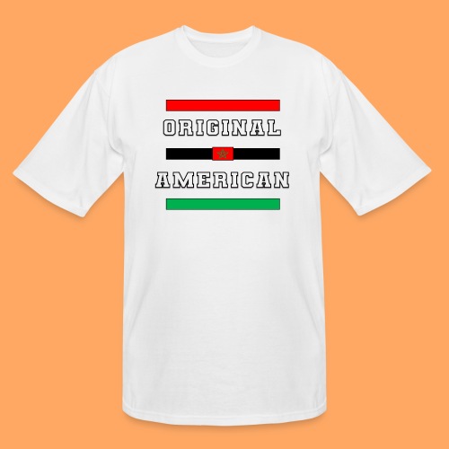 Original American Bars Moorish American Flag - Men's Tall T-Shirt