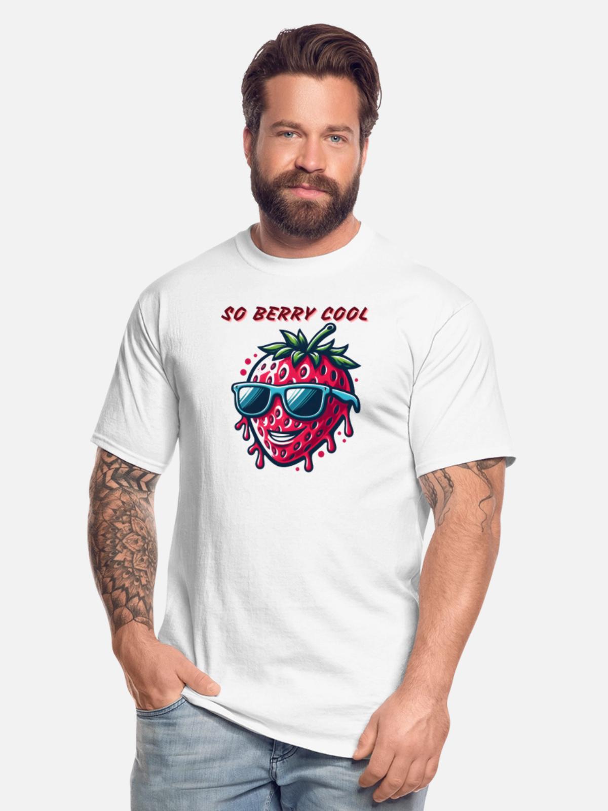 So Berry Cool - Men's Tall T-Shirt - white - Front - Brady (186cm)