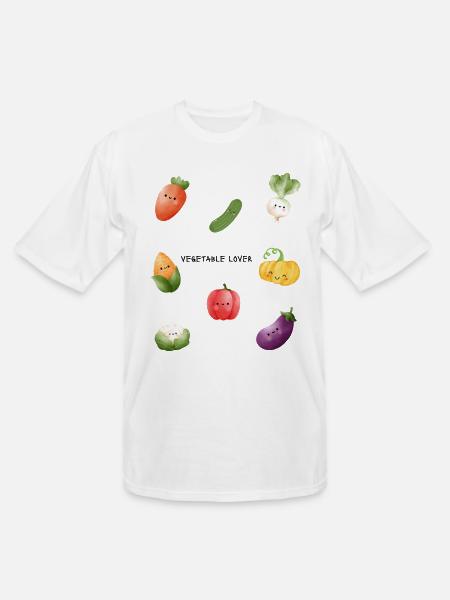 Vegetable_Lover - Men's Tall T-Shirt - white