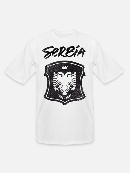 Serbia - Men's Tall T-Shirt - white
