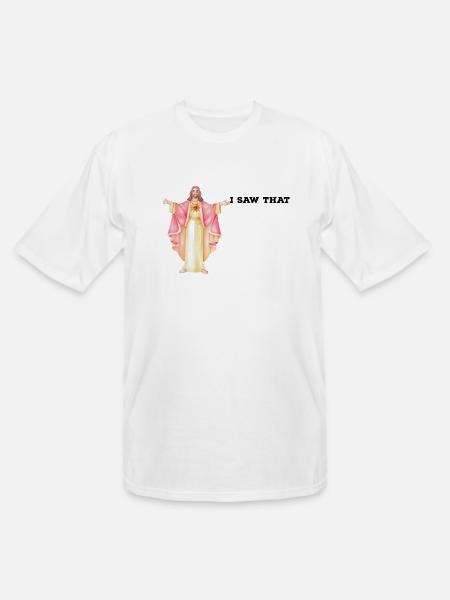 jesus I saw that - Men's Tall T-Shirt - white
