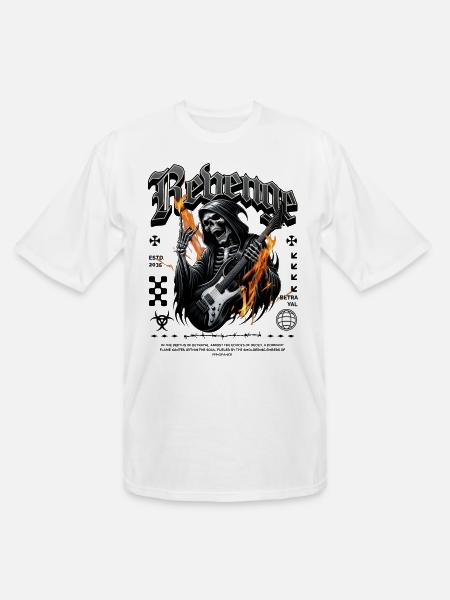 Revenge Skeleton - Men's Tall T-Shirt - white