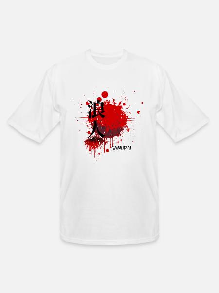 Blood of the Samurai - Men's Tall T-Shirt - white