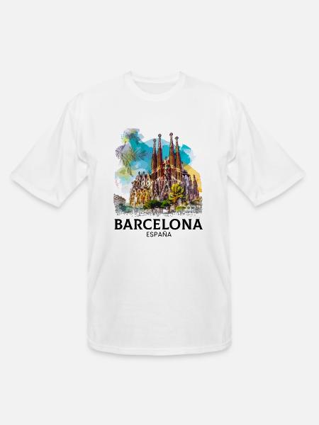 barcelona spain espana - Men's Tall T-Shirt - white