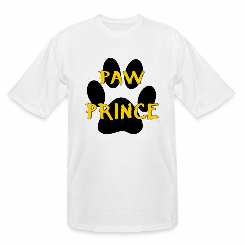 Paw Prince Funny Pet Footprint Animal Lover Pun - Men's Tall T-Shirt