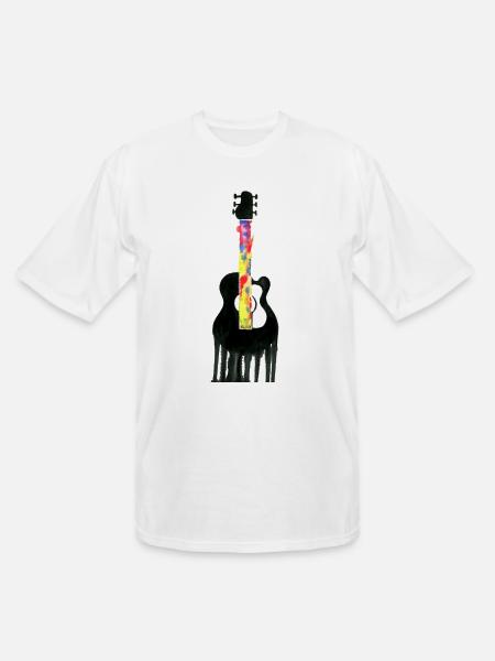 Guitar Flows - Men's Tall T-Shirt - white