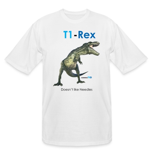 -Rex Doesn't Like Needles - Men's Tall T-Shirt