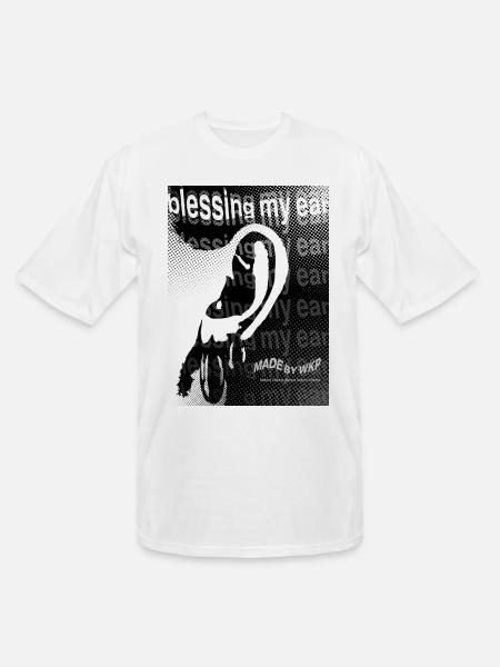 Echo Ear Blessing Halftone Art - Men's Tall T-Shirt - white
