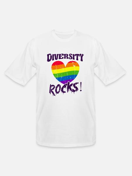 Diversity Rocks! - Diversity - Men's Tall T-Shirt - white