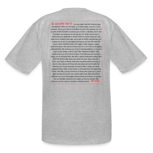 We Welcome You If ... - Men's Tall T-Shirt