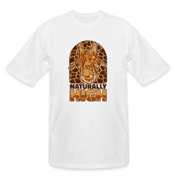 Naturally High Nubian African Giraffidae Giraffe - Men's Tall T-Shirt - white - Front - Brady (186cm)