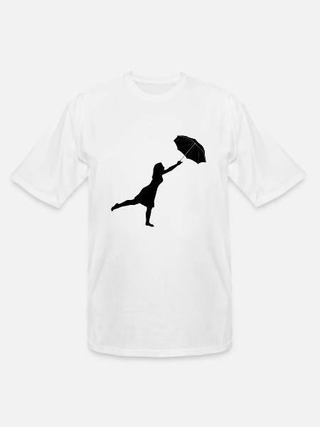UMBRELLA - Men's Tall T-Shirt - white
