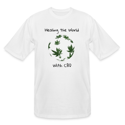 Healing the World with CBD - Men's Tall T-Shirt
