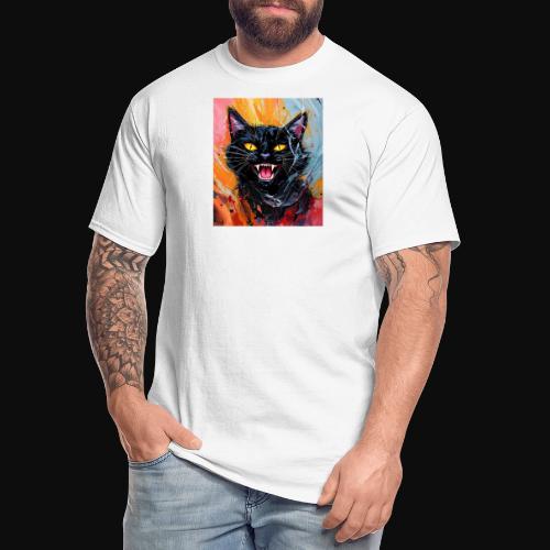 Black Cat Halloween - Men's Tall T-Shirt