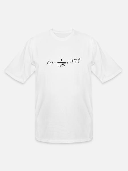 normal distribution - Men's Tall T-Shirt - white