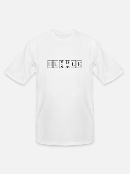 Hustle, Humble. - Men's Tall T-Shirt - white