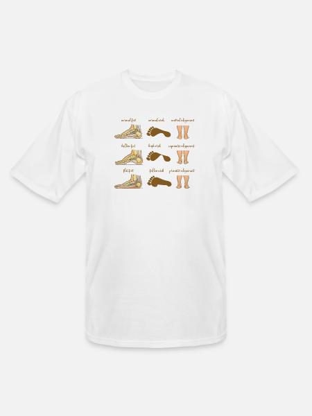 Normal foot Sticker - Men's Tall T-Shirt - white