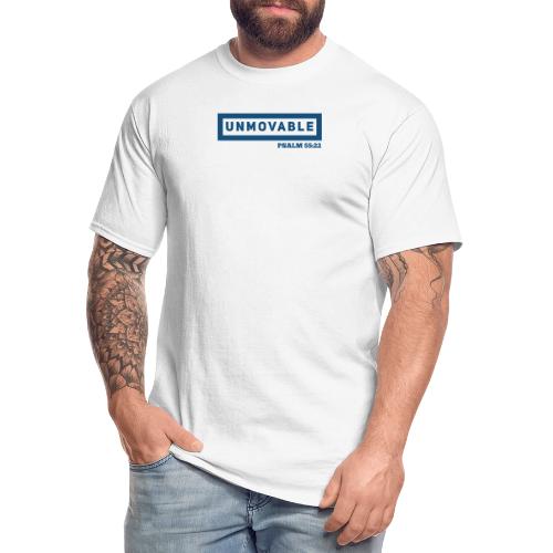 Unmovable: Psalm 55:22 - Men's Tall T-Shirt