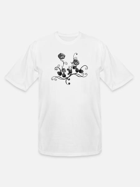 rose picture - Men's Tall T-Shirt - white
