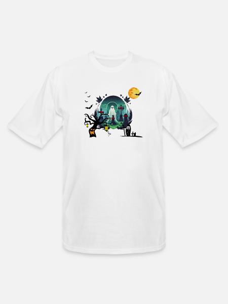 Ghost grave yard - Men's Tall T-Shirt - white