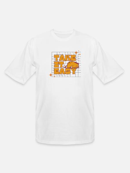 take it easy - Men's Tall T-Shirt - white
