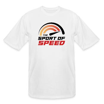 The Sport of Speed - Men's Tall T-Shirt - white - Front - Brady (186cm)
