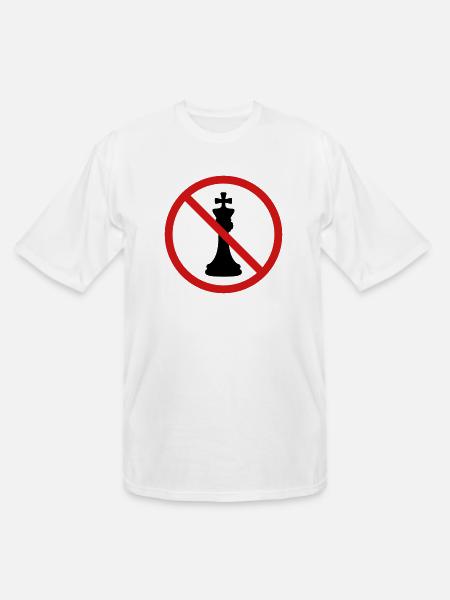 No Chess King - Men's Tall T-Shirt - white