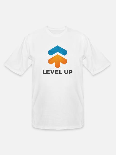 level up - Men's Tall T-Shirt - white