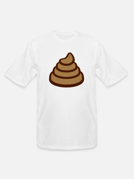Big poop pile disgusting - Men's Tall T-Shirt - white